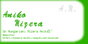 aniko mizera business card